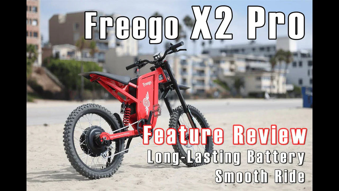Red Freego X2 Pro high-power ebike with "Feature Review, Long-lasting Battery, Smooth Ride"