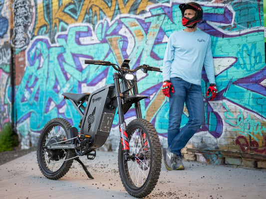 Electric dirt bike Canada guide showing the Freego X2 Pro on an outdoor ride.