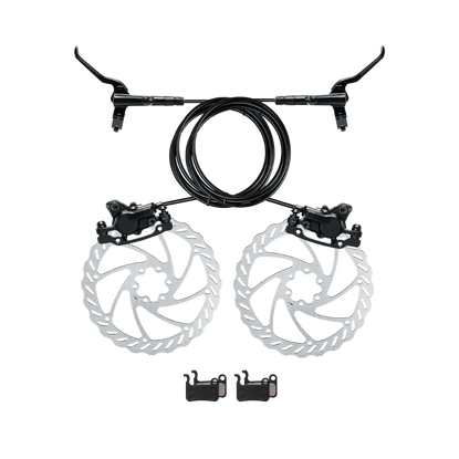 Freego eBike Hydraulic Disc Brake Set (Lever + Caliper + Disc + 2 Pads)