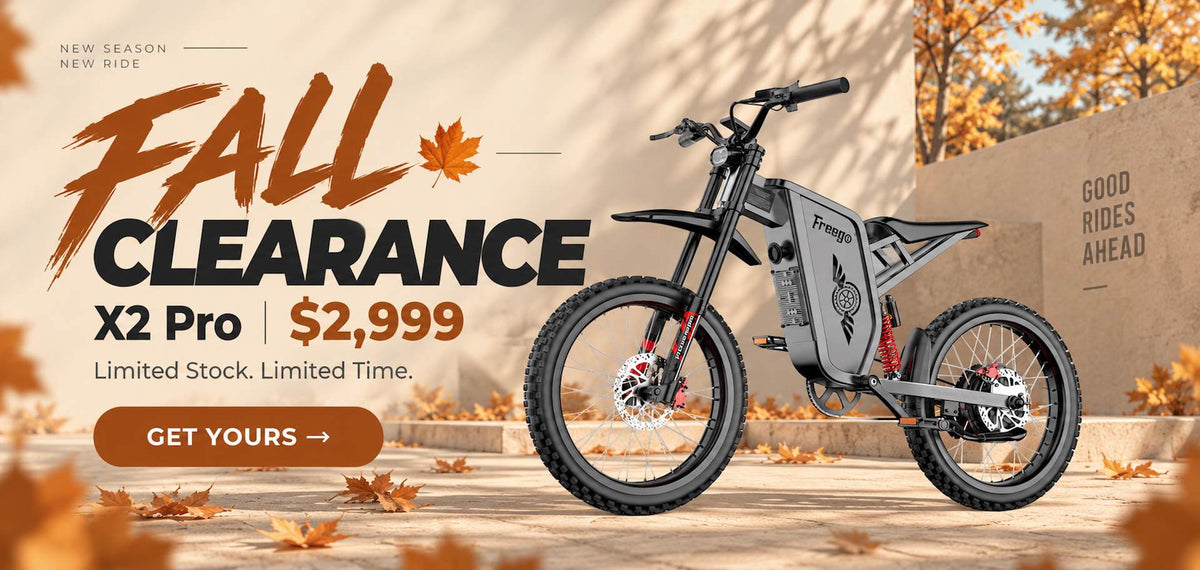 Freego X2 Pro electric bike Fall Clearance sale for $2,999 with limited stock and limited-time offer
