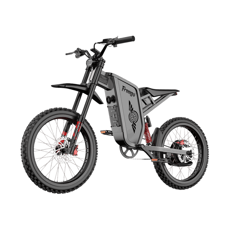 Freego X2Pro off-road dirt eBike with rugged design, transparent background