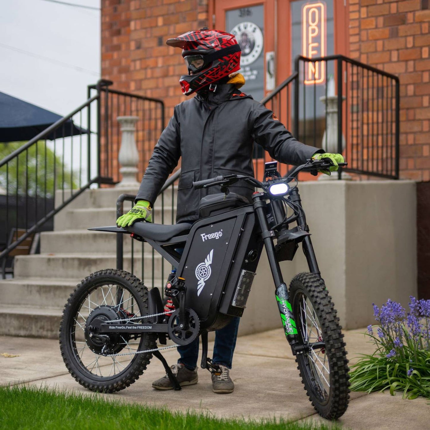 Freego X3 Pro All-Terrain Electric Dirt Bike with Pedals